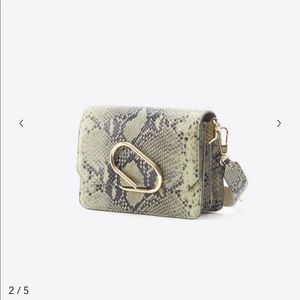 3.1 Phillip Lim Alix Paperclip Bag Green Snakeskin